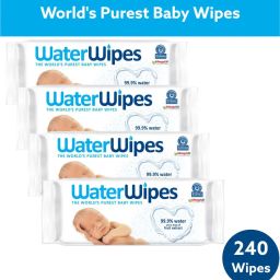 World's purest baby wipes,99.9% water,Pack of 60x4-22