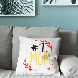 mad over print No.1 Mom Cushion Microfibre Quotes Cushion Pack of 2-picture-42