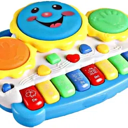 Musical Drum Keyboard Piano Toys with Flashing Lights - Animal Sounds and Songs-15