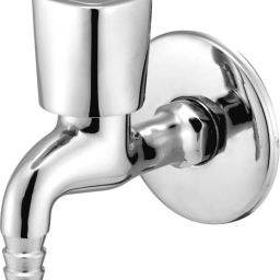 Dixy Nozzle Bib Cock With Flange Chrome Plated Bathroom Tap Faucet Nozzle Cock Faucet-picture-1