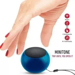 Mid Light M3 PLUS BLUETOOTH SPEAKER ROUND STEEL BODY SPEAKER WITH HIGH BASS SOUND M127 48 W Bluetooth Laptop/Desktop Speaker image 3