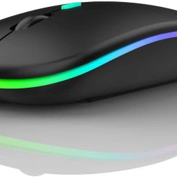 Elderbuy Wireless 2.4Ghz Rechargeable Mouse 1200 DPI Ultra-Thin Wireless Optical Mouse with Bluetooth-16