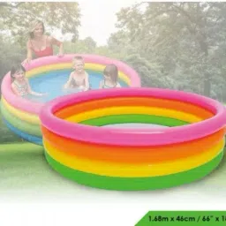 Inflatable (IND*71) pool 4 rings set Swimming Pool Inflatable Swimming Pool-4