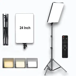 TechBlaze 24" Camera LED Light Kit for Photography & Video Ring Light with Tripod Stand Flash-35