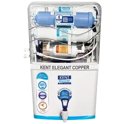 KENT Elegant Copper 8L RO + UF + UV-in-tank + TDS + Copper Water Purifier with Overflow Protection (White)-4