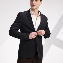 invictus Men Solid Single Breasted Formal Blazer-picture-1