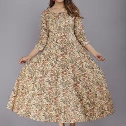 Floral Print Viscose Rayon Stitched Anarkali Gown-image-74