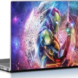 PIXELARTZ Laptop Skin Iron Man Infinity Stones Fan Art HD Quality 15.6 Inches Multi Colour (9034) Vinyl Paper Laptop Decal 15.6-image-26