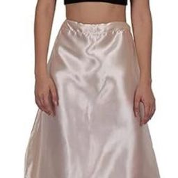 KAVYA DESIGNERS LIGHT GOLDEN A25 STYLES Pure Satin Petticoat-image-97