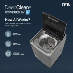 ifb 11 kg 5 Star with DeepClean Technology, PowerSteam, AI Powered,Aqua Energie Fully Automatic Top Load with In-built Heater Grey, Black image 4