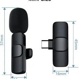 clairbell K8 Wireless Microphone With Bluetooth Mic and Plug for Vlogging, YoutubeE166 Microphone image 4