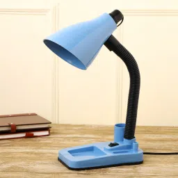 micasa Table / Desk lamp with Adjustable arm for Office and Home Décor. Color Blue Study Lamp image 2