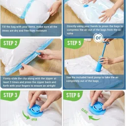 5Pack Vacuum Compression Storage Bags With Pump,Space Saver Sealer Bag ND312 Travel Storage Vacuum Bags-image-21