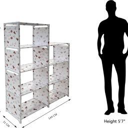 homelle Bookshelf/Multipurpose Rack/Children Bookcases/File Rack for Office Metal Open Book Shelf image 4