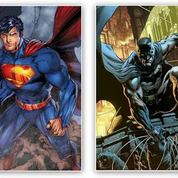 art recall Batman and superman poster Photographic Paper-picture-16