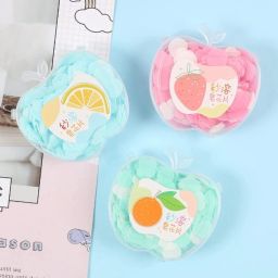 Travel Paper Soap for Kids, Apple Shape Plastic Storage Box Hand Wash Paper Soap-image-3