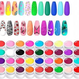 Nail Polish Paint Kit Gel Paint Painting gel, UV Gel Set Gel Colors for Nails,-image-1