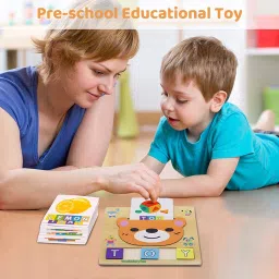 little mind 2 in 1 Matching Alphabet Puzzles Games Toys Puzzle Brain, Educational Toys image 3