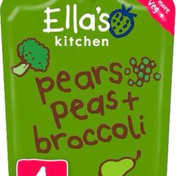 Organic Pears Peas + Broccoli, UK-made Vegetarian Baby Puree Cereal-25