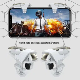 FKU Metal Click PUBG Mobile Game Fire Button Aim Key Smart Phone Gaming Trigger Joystick image 3