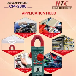 hty HTC CM 2000 3½ Digit 600A AC Digital Clampmeter Digital Multimeter image 3