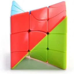 authfort 3 X 3 Twist Speed cube and Pyraminx Pyramid Triangle High Speed Stickerless Cube combo pack of 2 image 2
