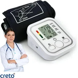 CRETO Upper Arm Electronic BP Machine – Automatic Measurement, LCD Display- Bp Monitor-image-43