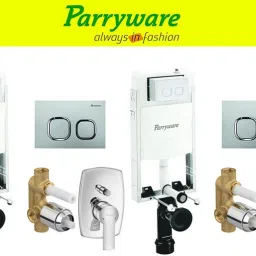 Half Frame Concealed Cistern, with divater body upper crust set of 2 pic 215 Dual Flush Tank-image-38