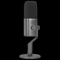 Croma USB, XLR & 3.5 Jack Wired Microphone with Touch Mute Button (Black) image 2