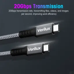 Verilux Type C 1.49 m Type C to Type C Fast Charging Cable Adapter Support 240W PD Fast Charging image 4