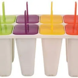 Ice Cream Candy Kulfi Maker Popsicle Mould White, Multicolor Plastic Ice Cube Tray-image-19