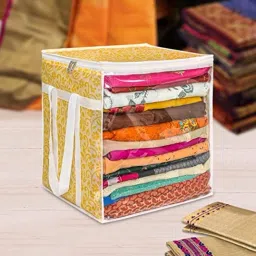 ANNORA INTERNATIONAL Large Storage Space Saver Multipurpose Bag/Non Woven Wardrobe Storage Organizer Cotton Laundry Bag-image-32