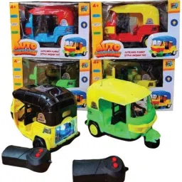 Battery Operated Auto Rickshaw RC Toy with Remote Control-image-1