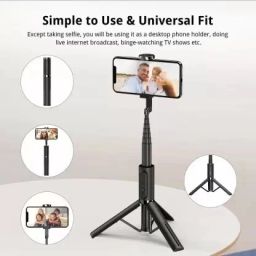 SANNO WORLD Wireless And Extended Tripod Stand Bluetooth Selfie Stick image 5