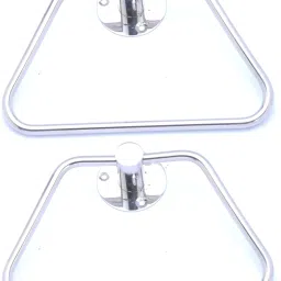 High Grade Stainless Steel Towel Ring Napkin Stand Towel Holder Napkin Ring Towel stand Cloth Hanger Modern Bathroom Accessories (Chrome Finish, Anti Rust) 6.69 inch 1 Bar Towel Rod-image-65