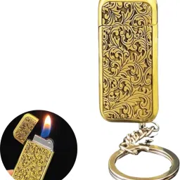 Vintage Soft Fire Flame Keychain Lighter Side Sliding Grinding Butane Refillable Pocket Lighter-9