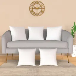 Square Cushions for Sofa, Car & Decoration (12" X 12") Without Cover Microfibre Solid Cushion Pack of 5-image-22