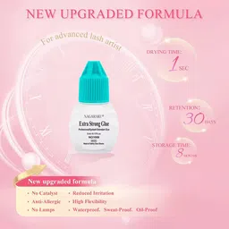 NAGARAKU Low Smell Extra Strong Eyelash Extension Glue 5ml - Black 1-2S image 3