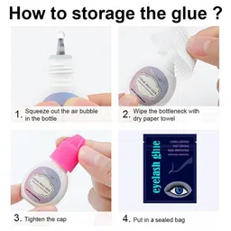 NAGARAKU Low Smell Extra Strong Eyelash Extension Glue 5ml - Clear 1-2S image 4