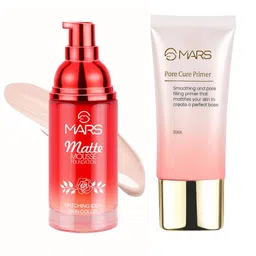 MARS Set of Matte Mousse Foundation - Ivory 60 ml & Pore Cure Primer 30 ml-image-28