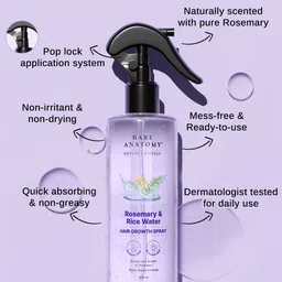 Bare Anatomy Rosemary Water Spray With Rice Water- 200 ml image 4