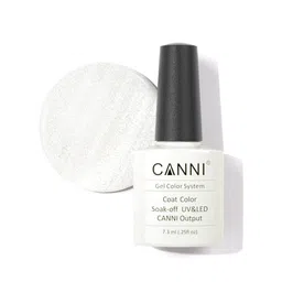 CANNI Gel Color System Coat Color Soak-Off UV & LED Nail Polish 7.3 ml-Flash White 206-image-66