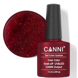 CANNI Gel Color System Coat Color Soak-Off UV & LED Nail Polish 7.3 ml-Obsessed Red 207-image-35