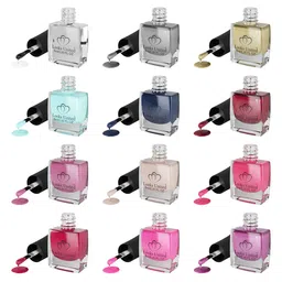 Looks United  Set of 12 Trendy Color Long Lasting Nail Polish 72 ml-55