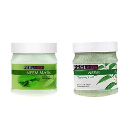 FEELHIGH Set of Neem Mask & Neem Scrub - 500 ml each-20