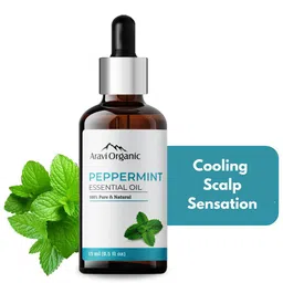Aravi Organic 100% Pure Peppermint Essential Oil for Hair Growth & Hair Fall Control-15 ml-8