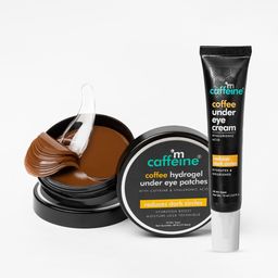 MCaffeine Coffee Eye Patch 15 Pair & Coffee Under Eye Cream tube-15ml-44