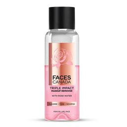 FACES CANADA 3-in-1 Biphase Remover Triple Impact Makeup Remover With Rose Water - 120 ml-image-31