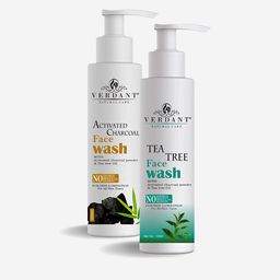 Verdant Natural Care Set Of 2 Activated Charcoal & Tea Tree Face Washes - 100 ml Each-22