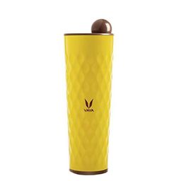 Vaya Yellow Textured Stainless Steel Water Bottle With Lid 600 ml-29